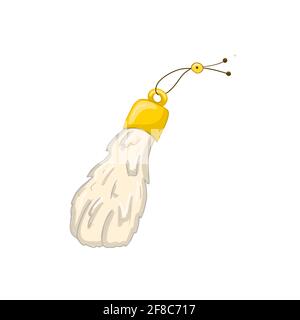 mascot keychain rabbit foot good luck symbol,  Stock Vector