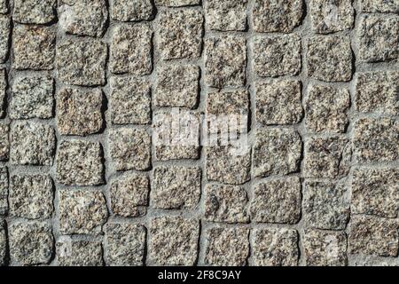 Texture Of Stone Brick Wall In the City Stock Photo