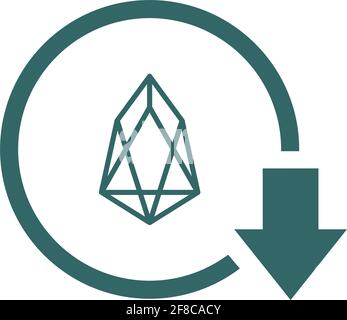 Cost reduction- decrease icon. Vector symbol image isolated on background . Stock Vector