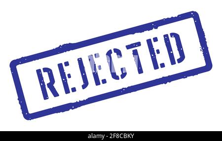 Rejected grunge textured rubber stamp Stock Vector