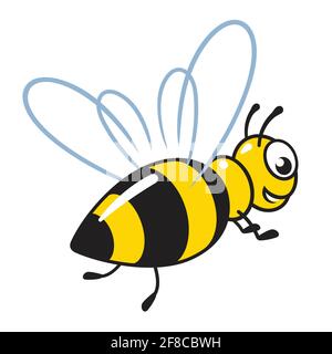cartoon honey bee vector illustration Stock Vector