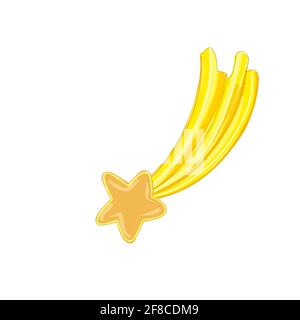 shooting star good luck sign vector image Stock Vector