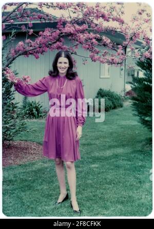 1970s woman in red dress hi-res stock photography and images - Alamy