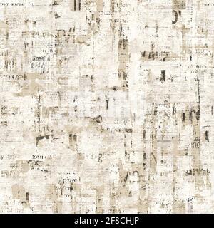 Newspaper Paper Grunge Vintage Old Aged Texture Background Stock