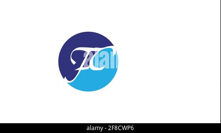 Initial Monogram Letter FC Logo Design Vector Template. Stock Vector