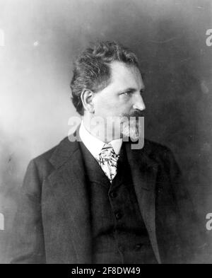 Old portrait photo of Alphonse Mucha Stock Photo