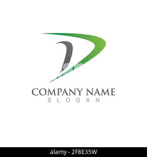 D fast logo and symbol vector Stock Vector