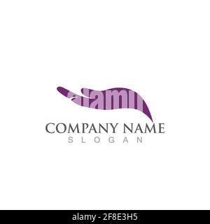 Hand logo and symbol vector Stock Vector