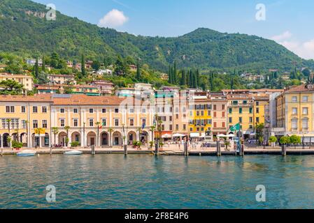 SALO, ITALY, JULY 23, 2019: Piazza della Vittoria at Salo in Italy Stock Photo