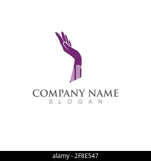 Hand logo and symbol vector Stock Vector