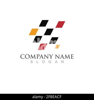 Faster Logo Template vector icon illustration design Stock Vector