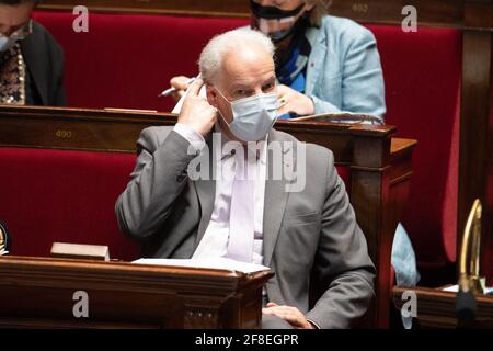 French Junior Minister of Small and Medium Entreprises Alain Griset attends a session of Questions to the Government at the French National Assembly, April 13, 2021 in Paris, France. Photo by David Niviere/ABACAPRESS.COM Stock Photo