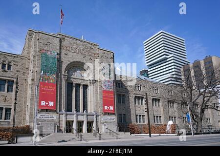 Toronto, Canada -  Royal Ontario Museum, a general art and natural history museum in downtown Toronto. Stock Photo