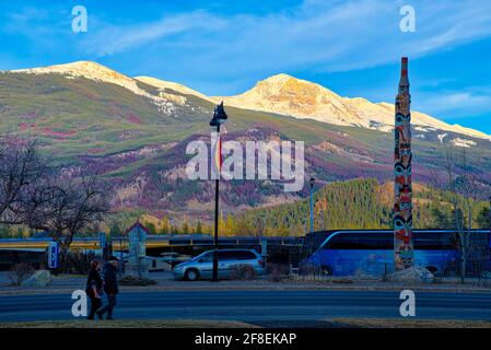 Morning in Jasper  Taken @Banff and Jasper National Park, CA Stock Photo