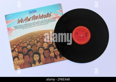We are the world 1985 usa for africa hi-res stock