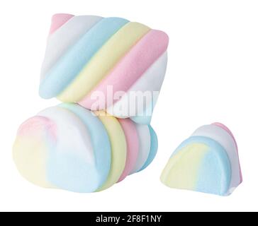 Detailed closeup of colorful white, pink and yellow marshmallows Stock  Photo - Alamy