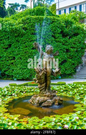 Villa Carlotta at Tremezzo alongside lake Como in Italy Stock Photo - Alamy