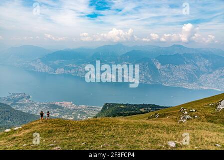 Cable car station at Monte Baldo near Malcesine, Italy Stock Photo