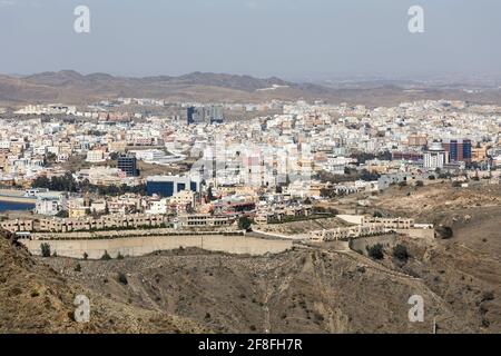 Abha, Saudi Arabia, February 24 2020: City of Abha in the southeast of Saudi Arabia is located on a high plateau directly on the edge of a valley Stock Photo