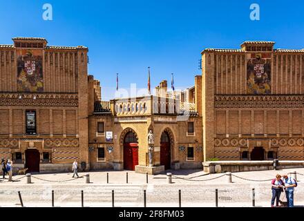 Toledo,  Castilla La Mancha, Spain - 12 May 2013: Art school in the street of the Catholic kings (Calle de los Reyes Catolicos) Stock Photo