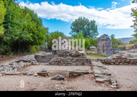 Gymnasium at Butrint National park in Albania Stock Photo