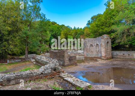 Gymnasium at Butrint National park in Albania Stock Photo