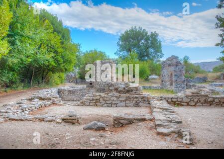 Gymnasium at Butrint National park in Albania Stock Photo