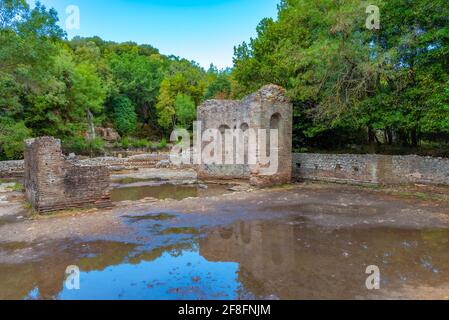 Gymnasium at Butrint National park in Albania Stock Photo