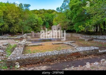 Gymnasium at Butrint National park in Albania Stock Photo