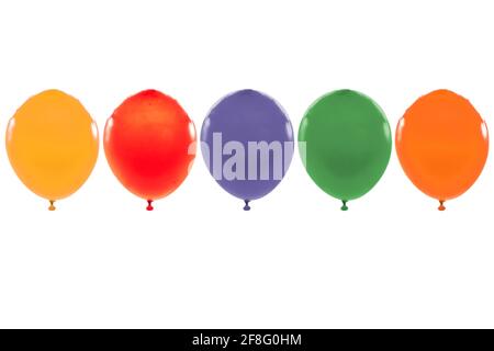 Balloons isolated on white background Stock Photo