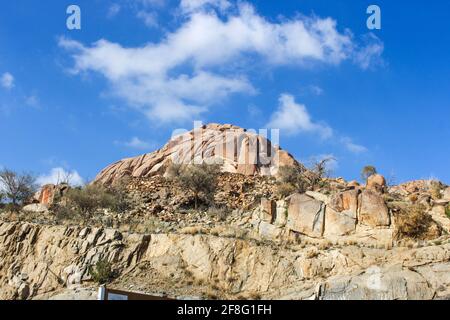 Al Hada Mountains landscapes near Taif, Western Saudi Arabia Stock Photo