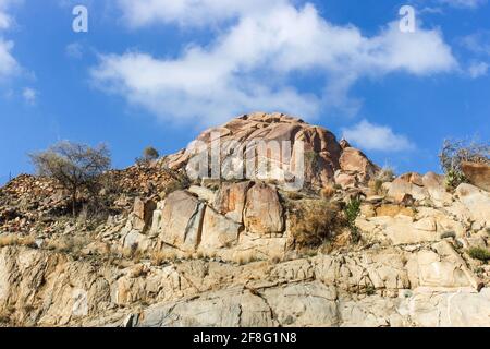 Al Hada Mountains landscapes near Taif, Western Saudi Arabia Stock Photo