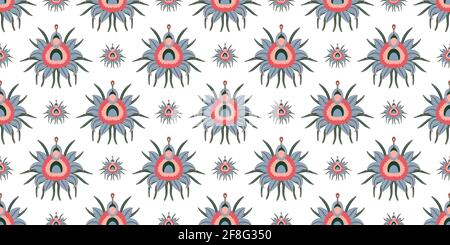 Seamless pattern with CHRISANTEMES. PATTERN IN CHINESE STYLE. STYLIZED CHRYSANTHEMA FLOWER. Vector illustration. Stock Vector
