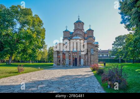 Gracanica monastery near Prishtina, Kosovo Stock Photo