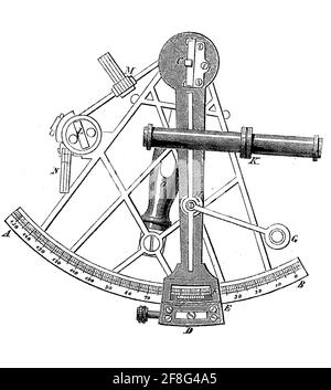Sextant Line art drawing black and white Stock Vector Image & Art - Alamy