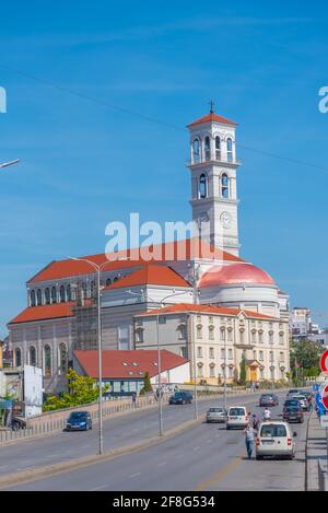 Saint Mother Teresa cathedral in Prishtina, Kosovo Stock Photo