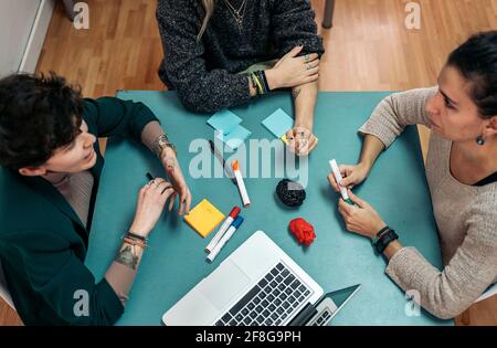 Stock photo of business women during meeting in 3d printing business. Stock Photo