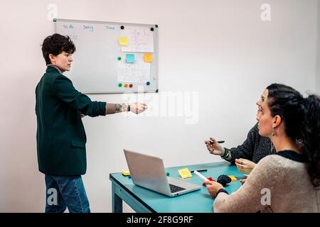 Stock photo of business women during meeting in 3d printing business. Stock Photo
