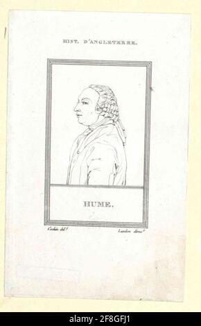 David Hume Scottish philosopher and historian Date: circa 1760s Stock ...