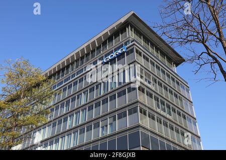 COLOGNE, GERMANY - SEPTEMBER 22, 2020: Gorg law firm office in Cologne city, Germany. Gorg (or Goerg) is one of business law firms in Germany speciali Stock Photo