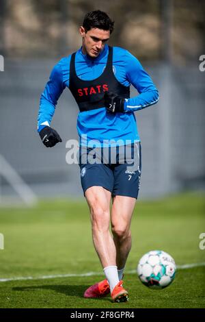 Gent's Mikael Lustig pictured during a friendly soccer game between Belgian pro  league teams KAA Gent and Stint-Truiden, Saturday 13 July 2019, in Heist op  den Berg, in preparing for the start