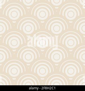 Vector seamless geometric vintage pattern. Abstract retro background design. Simple monochrome repeating elements. Stock Vector