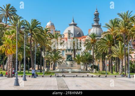 Monument of the heroes of Santiago de Cuba and Cavite in Cartagena, Spain Stock Photo