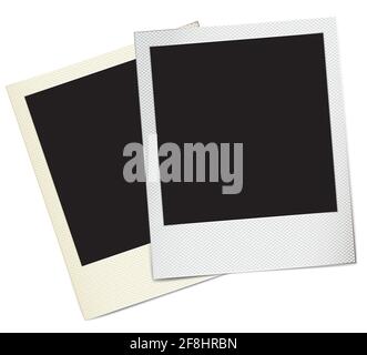 retro paper photo frames Stock Vector