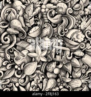 Cartoon Doodles Sri Lanka Seamless Pattern Stock Vector Image & Art - Alamy