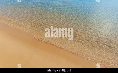 Perfect exotic beach at Paros island (Santa Maria beach), in Cyclades islands, Greece, Europe Stock Photo