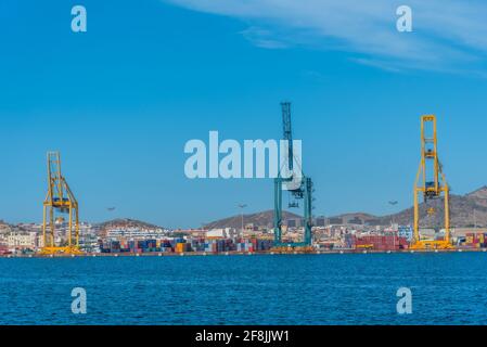 CARTAGENA, SPAIN, JUNE 19, 2019: View of Port of Cartagena in Spain Stock Photo