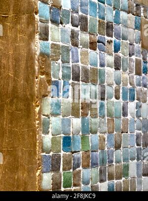 Detail of mosaic wall. CÓRDOBA 223, Mexico City, Mexico. Architect: BAAQ , 2019. Stock Photo
