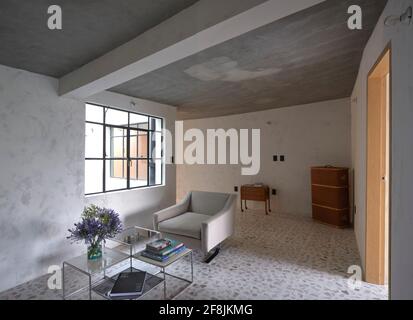 Apartment interior. CÓRDOBA 223, Mexico City, Mexico. Architect: BAAQ , 2019. Stock Photo