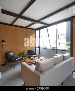 Communal apartment interior. CÓRDOBA 223, Mexico City, Mexico. Architect: BAAQ , 2019. Stock Photo